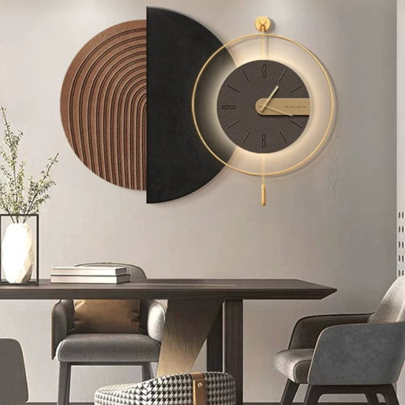 Modern Korean Lifestyle - Horloge murale de style chinois Xenomorph,