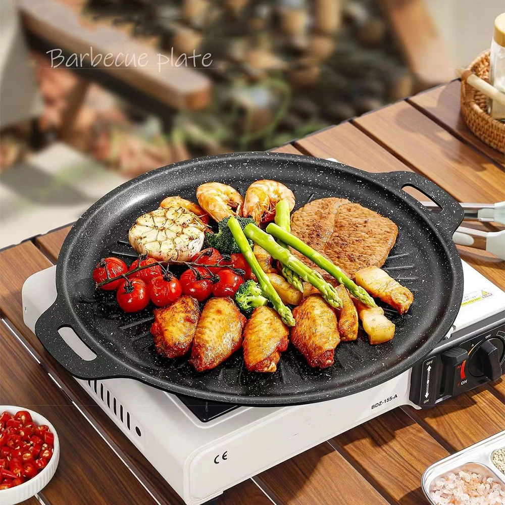 Korean Bbq Grill - Plaque de cuisson antiadhésive 34 cm