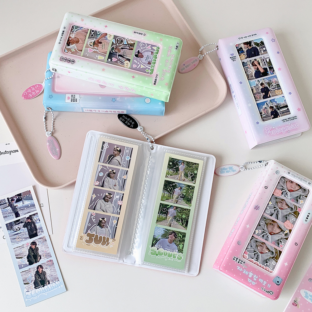 Korean Lifestyle Student - Porte-cartes photo 4 panneaux Kpop Fashion