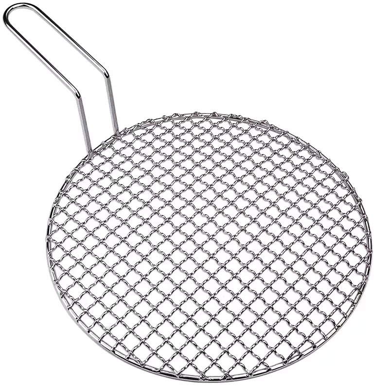 Korean Bbq Grill - Grille ronde en fil d'acier inoxydable