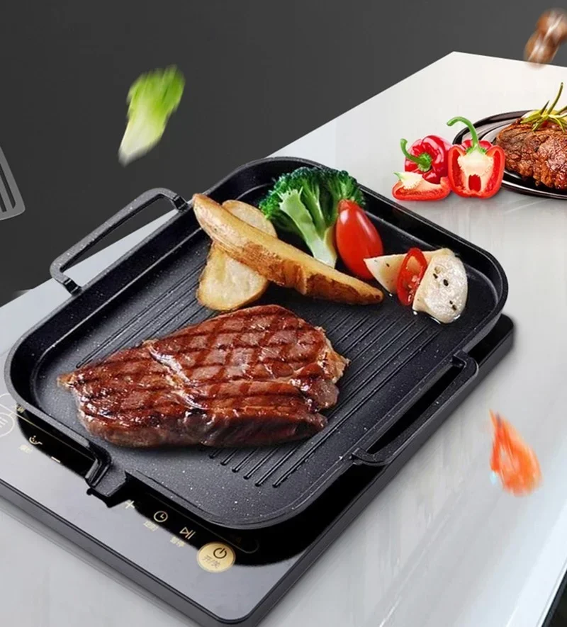 Poêle à frire en aluminium ant - Korean Bbq Grill avis et prix