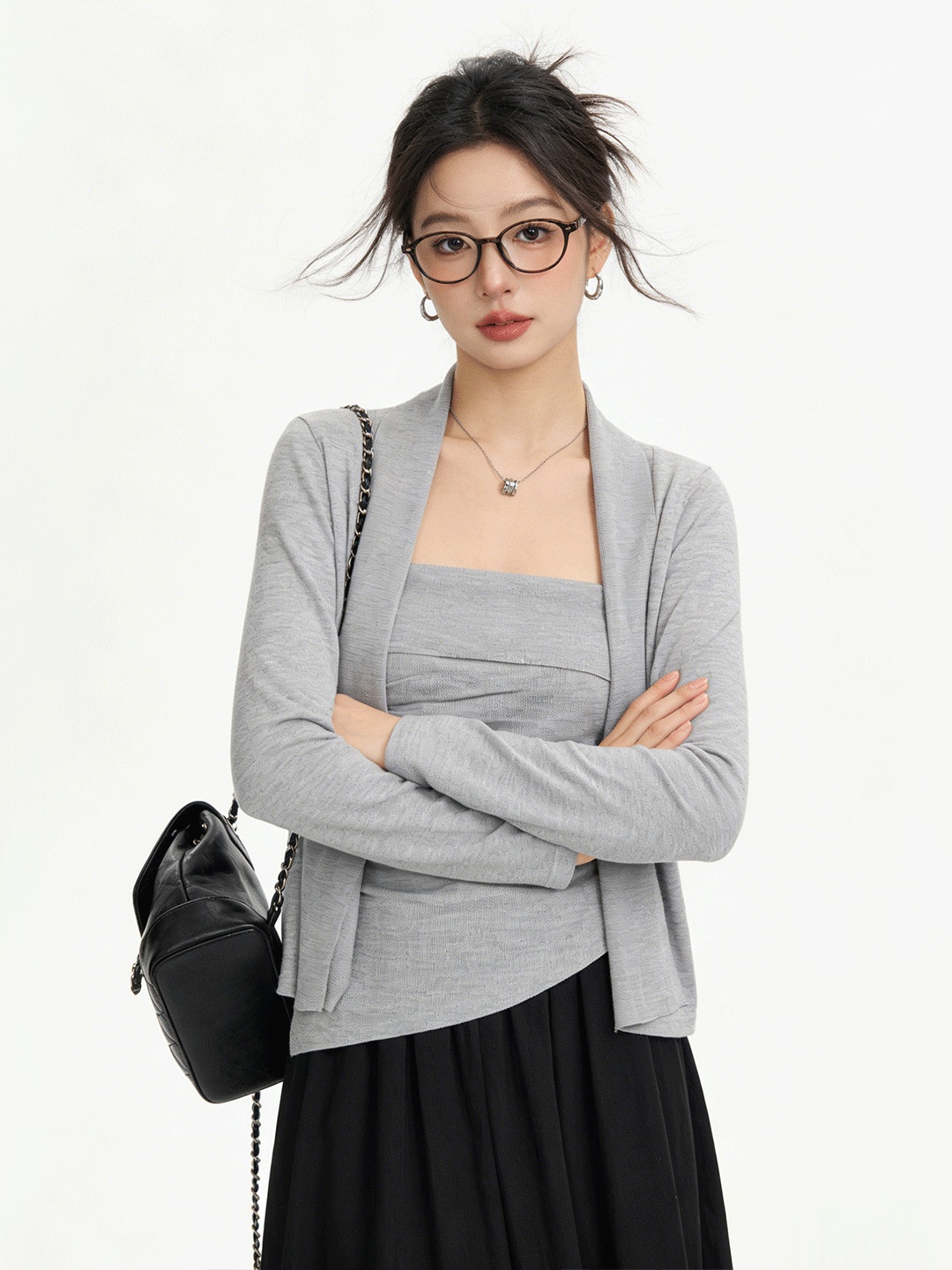 Ensemble deux pièces tricoté c - The Korean Lifestyle avis et prix