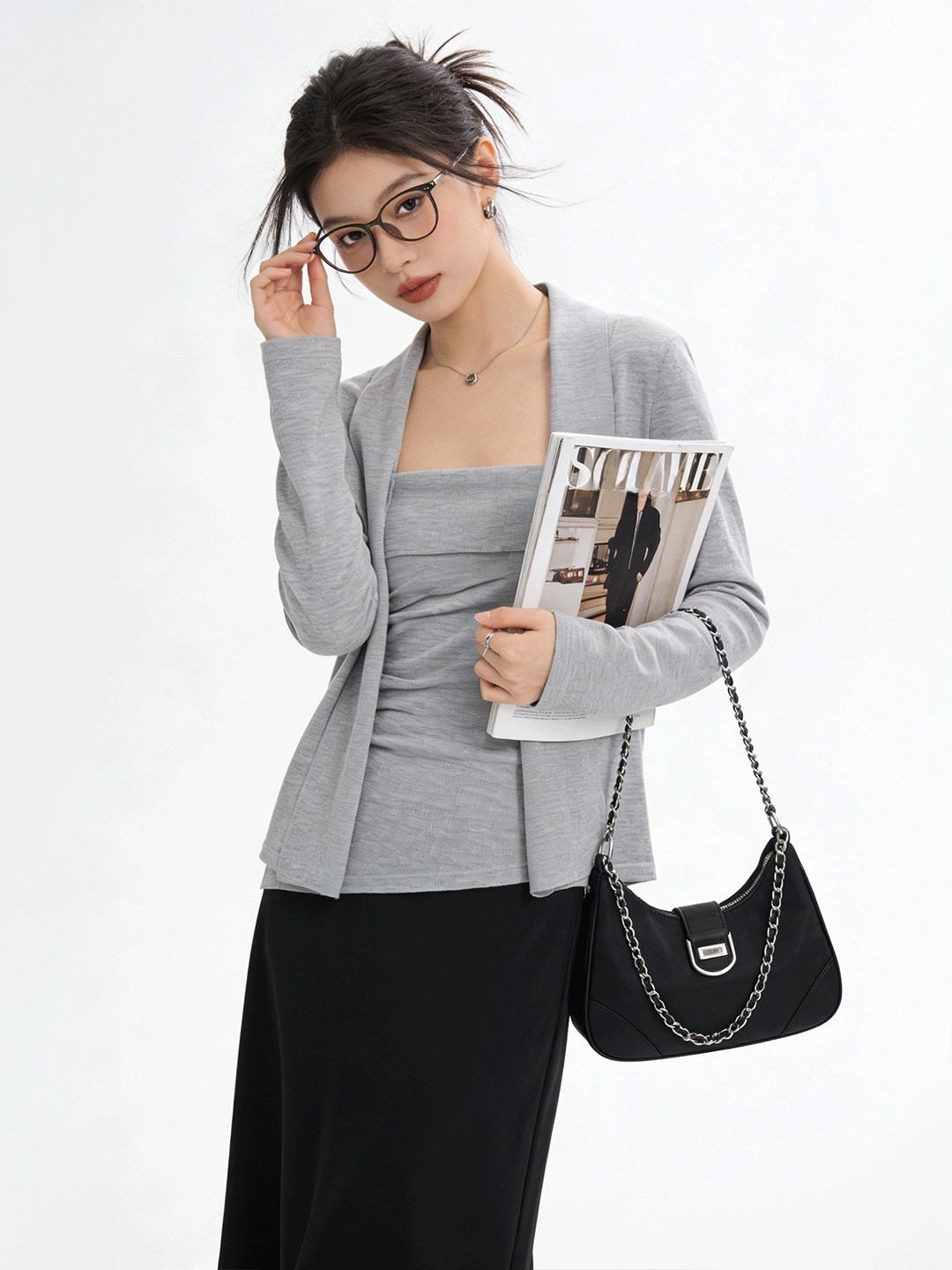 Ensemble deux pièces tricoté c - The Korean Lifestyle avis et prix