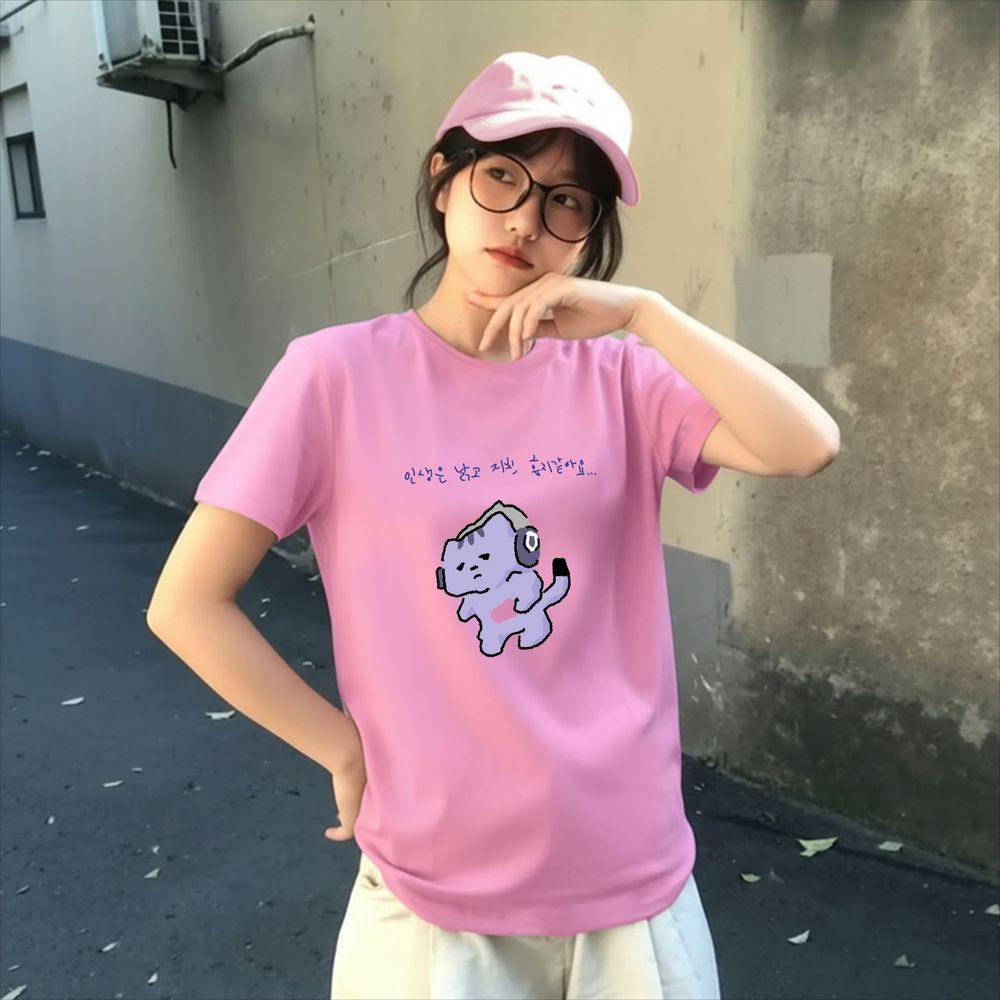 T-shirt avec impression de tex - The Korean Lifestyle avis et prix
