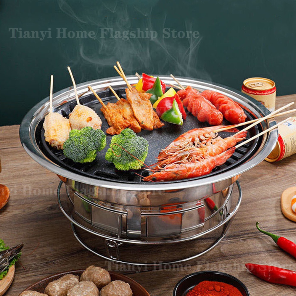 Grilles à charbon en acier ino - Korean Bbq Grill avis et prix